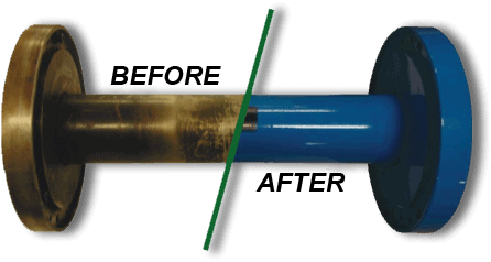 Coupling repair before and after